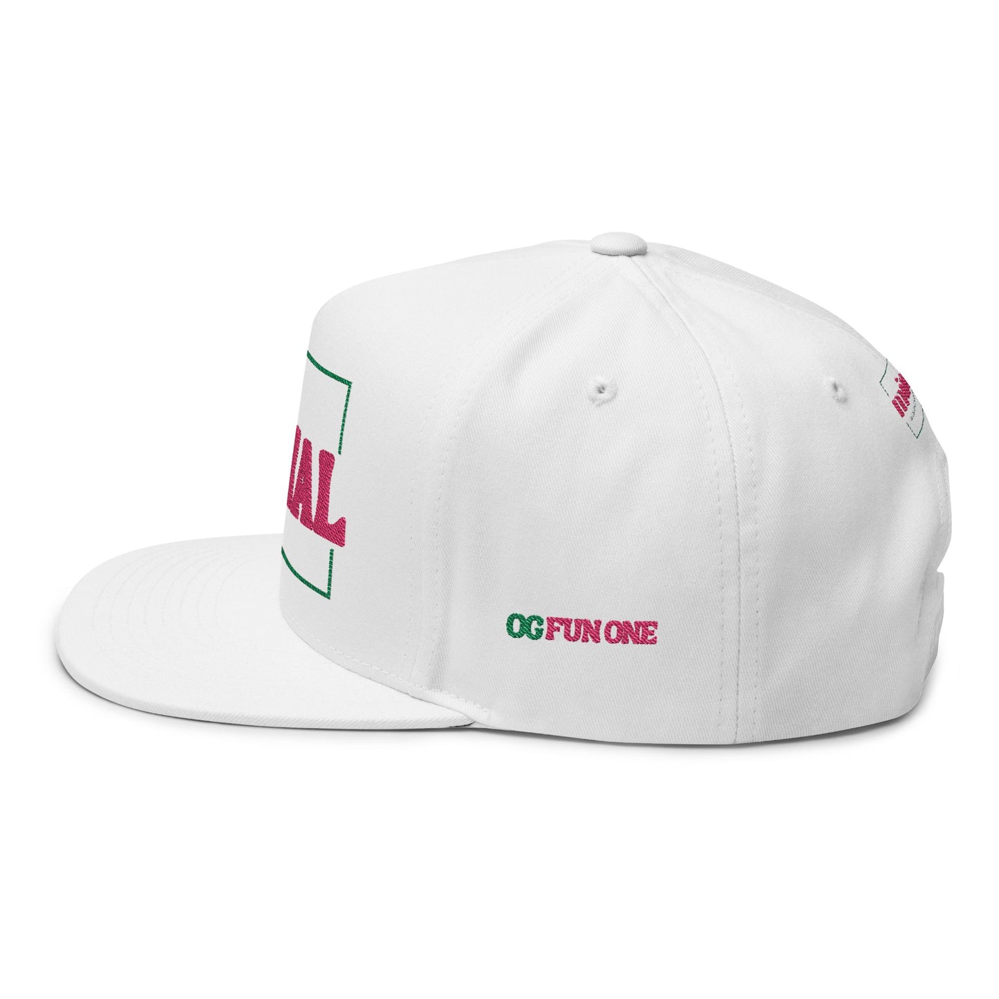 Selectively Social Flat Bill Cap - Stylish Embroidered Hat for Trendsetters, Casual Events