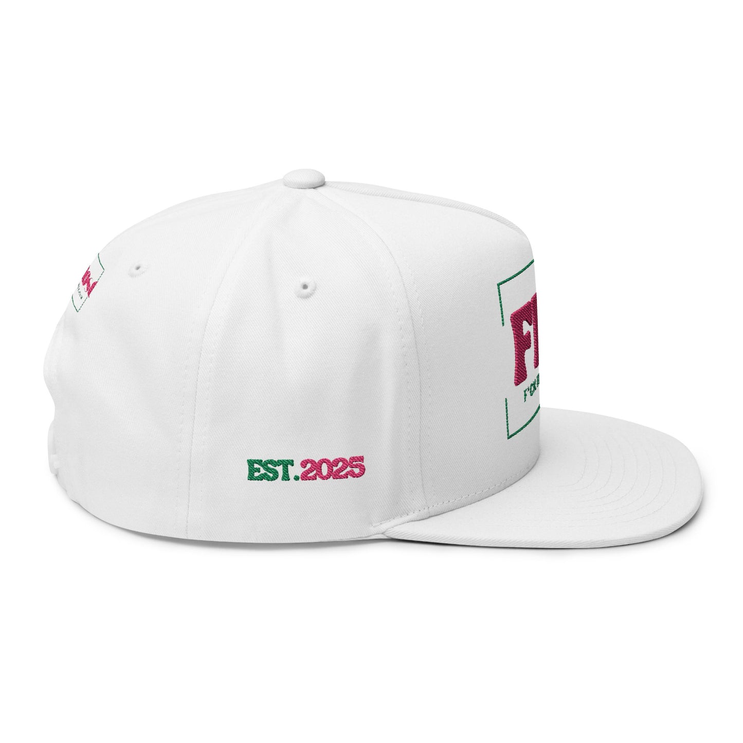 FIBI Flat Bill Cap, F*ck It Book It Hat, Cool Cap for Travelers, Fun Gift for Friends, Summer Accessories, Hip Hop Style
