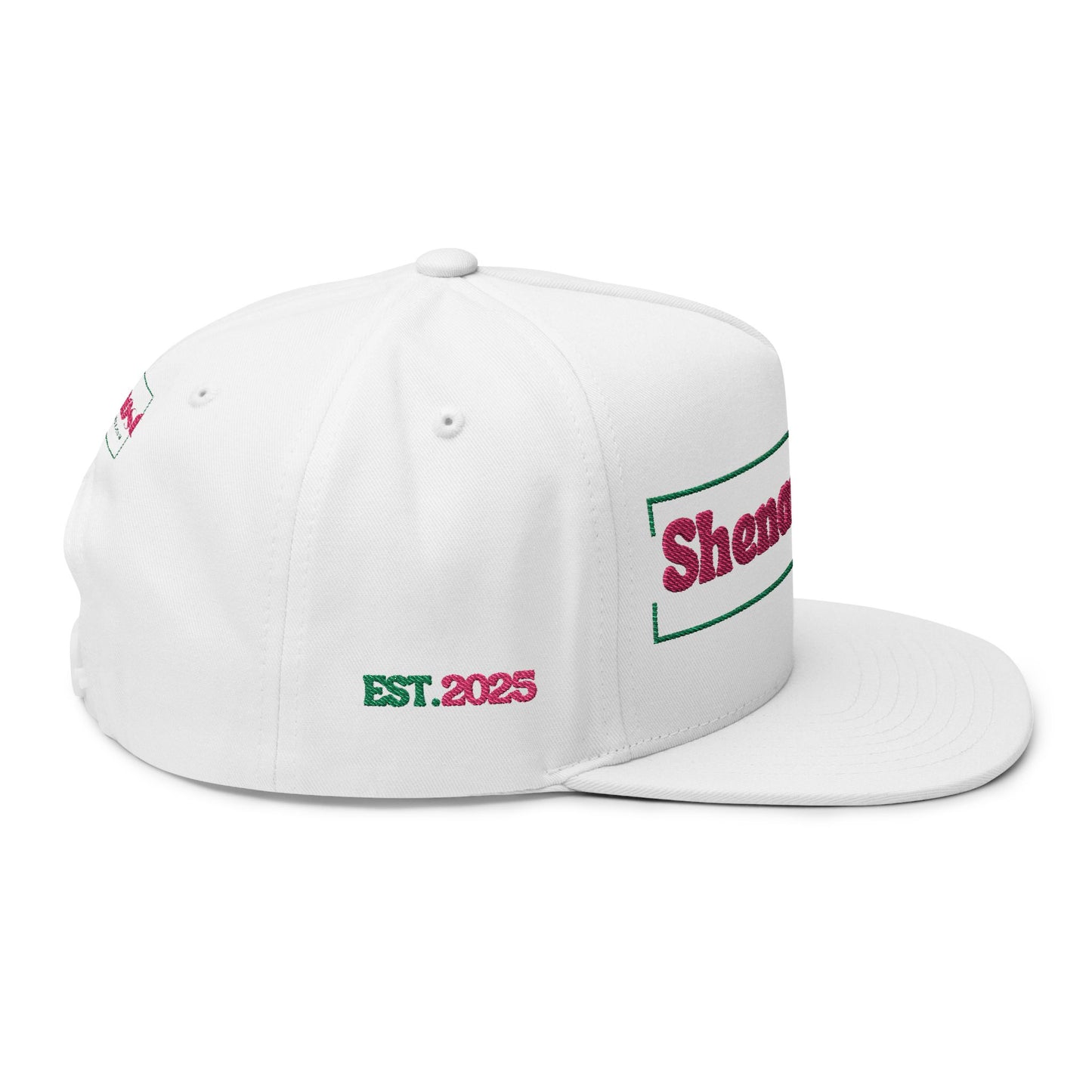 Shenanigator Embroidered Flat Bill Cap -  Casual Accessories, Gift for Friends, Trendy Hat, Birthday Present,